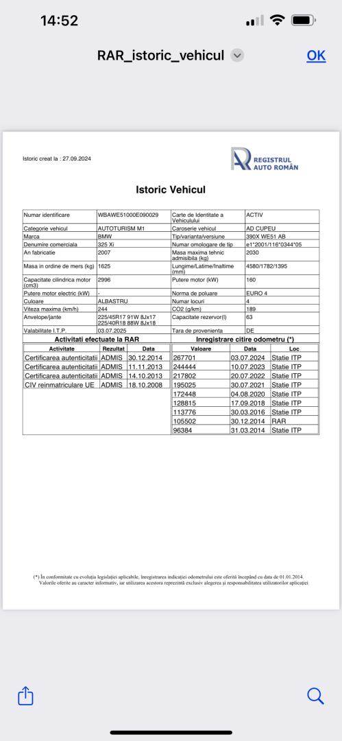 Cumpara/ Vinde online BMW 325 2007 SH, la cel mai bun pret pentru tine!