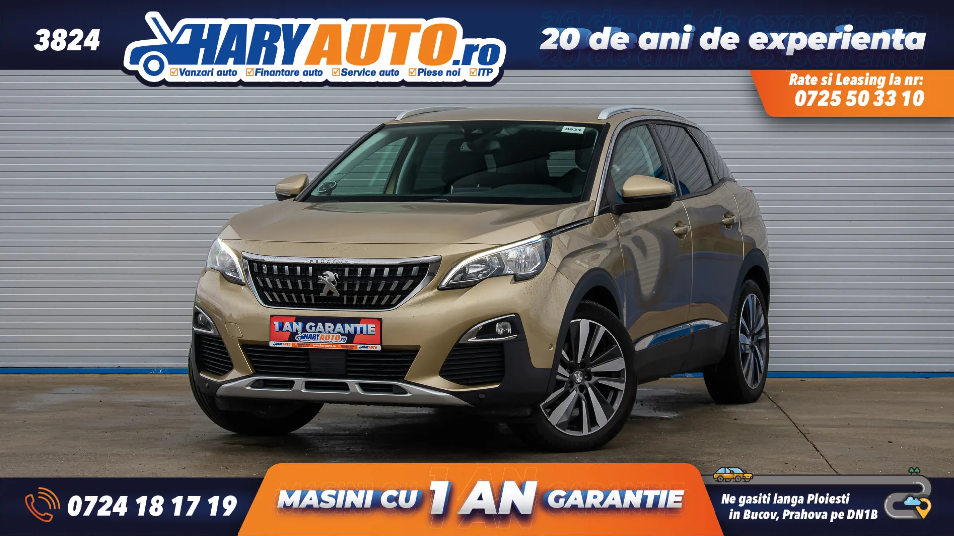 Cumpara/ Vinde online Peugeot 3008 2017 SH, la cel mai bun pret pentru tine!
