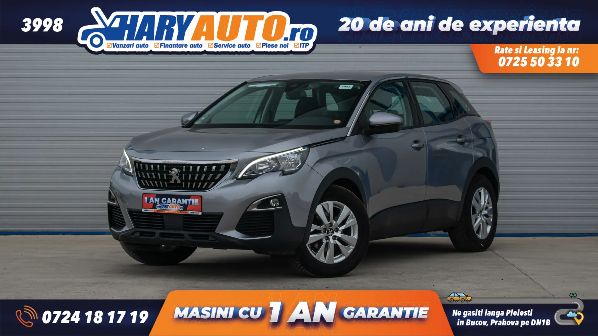 Cumpara/ Vinde online Peugeot 3008 2018 SH, la cel mai bun pret pentru tine!
