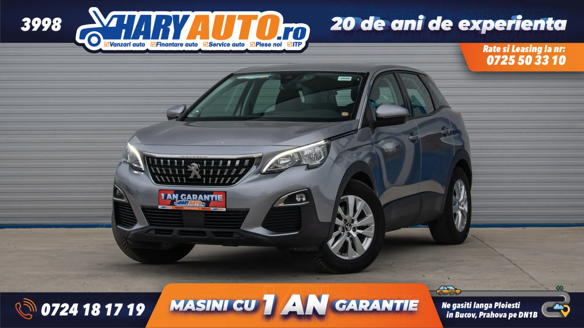 Cumpara/ Vinde online Peugeot 3008 2018 SH, la cel mai bun pret pentru tine!