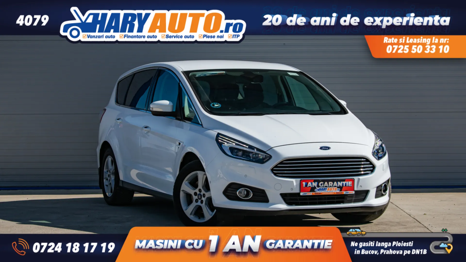Cumpara/ Vinde online Ford S-Max 2017 SH, la cel mai bun pret pentru tine!