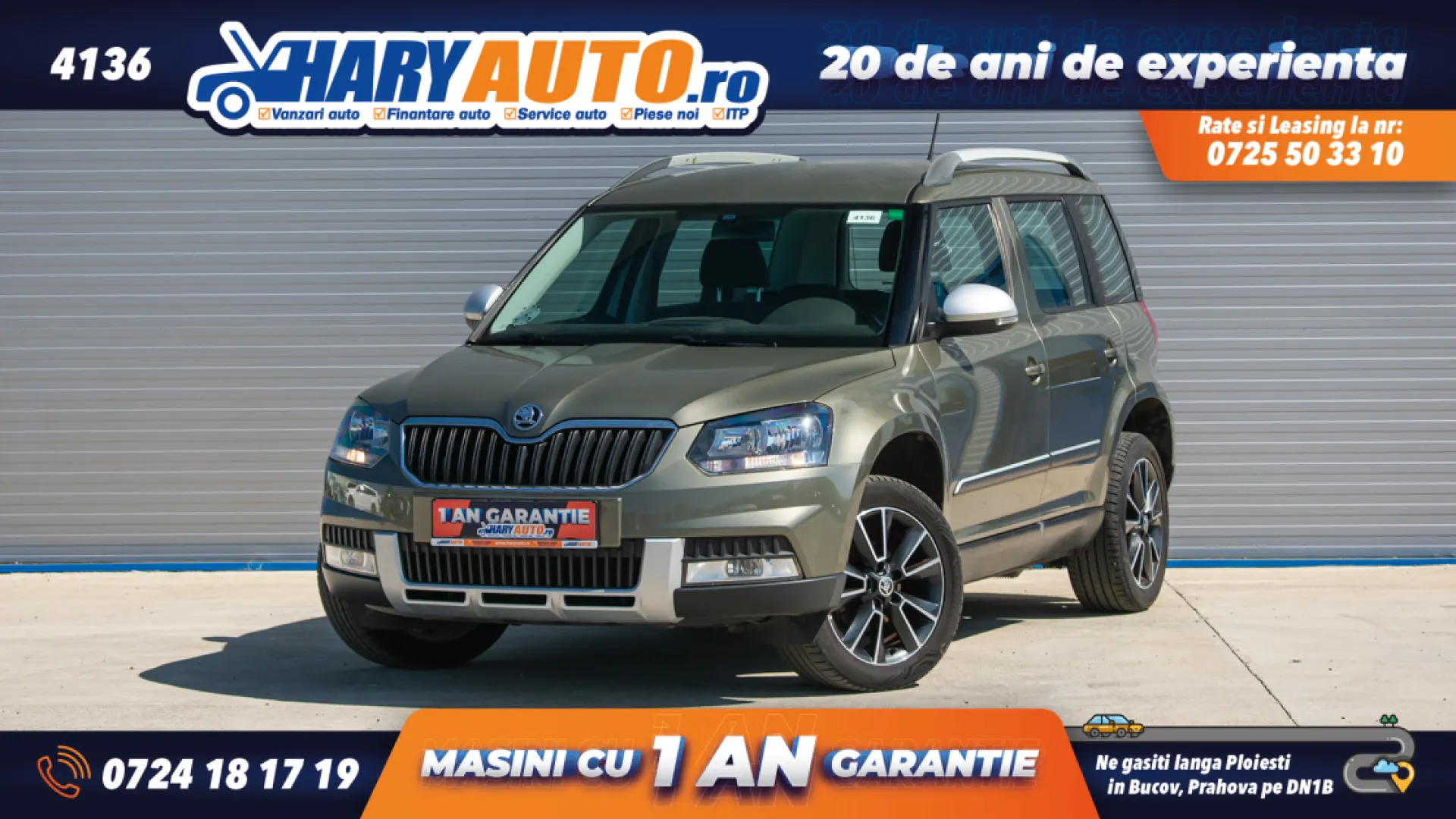 Cumpara/ Vinde online Skoda Yeti 2015 SH, la cel mai bun pret pentru tine!