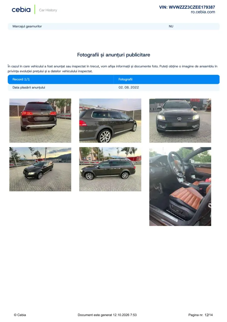 Cumpara/ Vinde online Volkswagen Passat Alltrack 2014 SH, la cel mai bun pret pentru tine!
